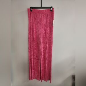 Pink Plisse Pants